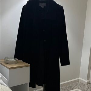 Ann Taylor Classic Black Trench Coat